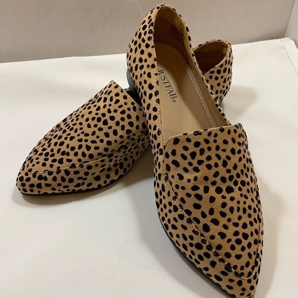 Just fab Size 7.5 animal print faux suede shoes.  New with tags - Picture 1 of 7